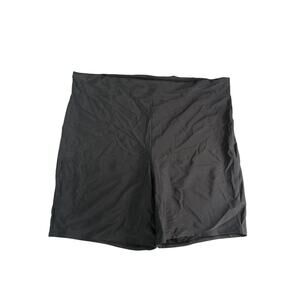 Kona Sol Swim Shorts Womens 3X Black Full Coverage Stretchy Beach Pool NWT